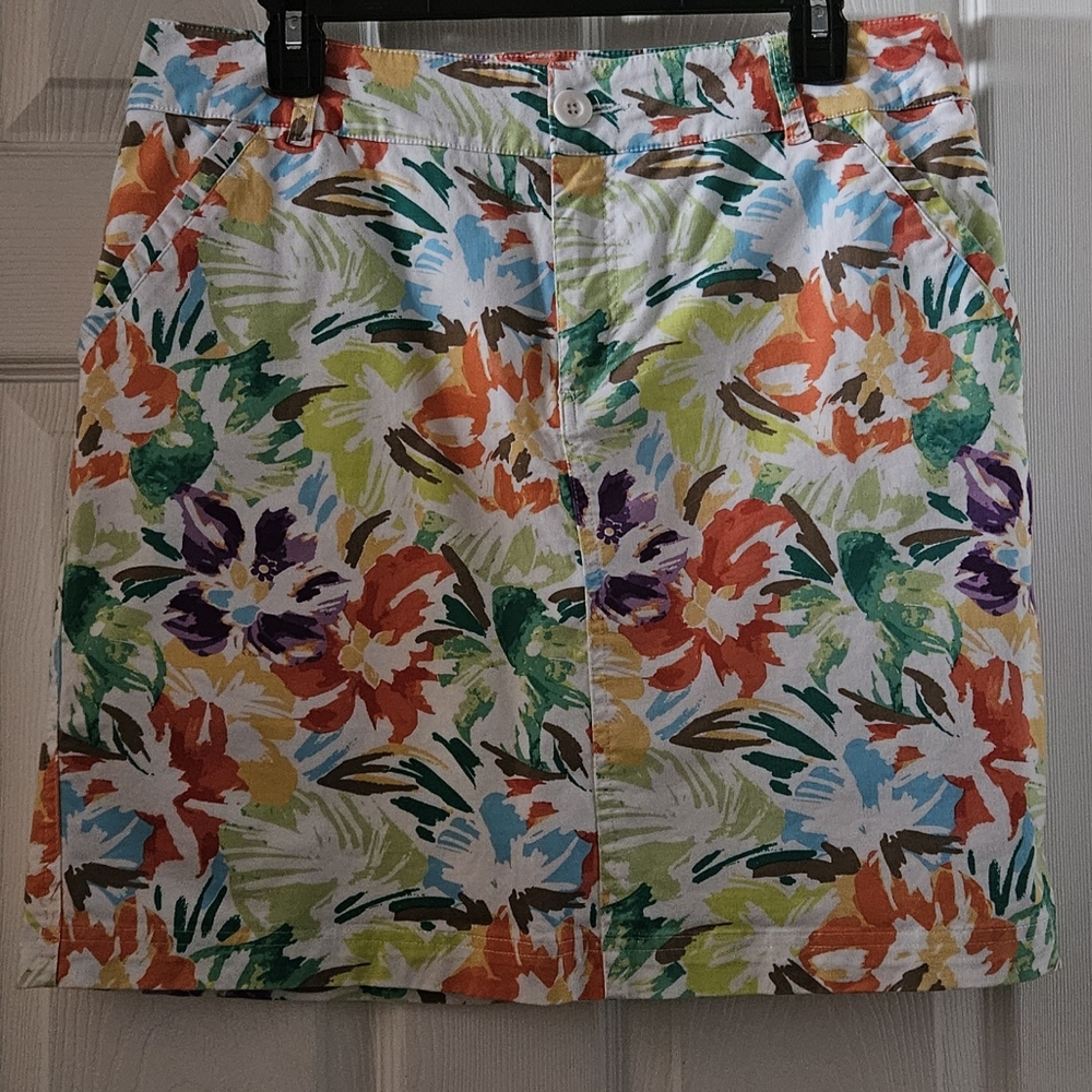 Christopher & Banks Floral Skort